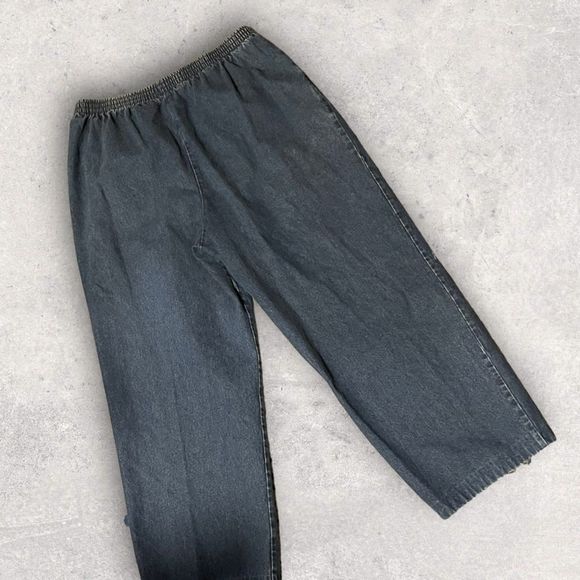 Vintage Blair Medium Petite Wide Leg Mom Jeans Elastic Waist - Picture 11 of 11